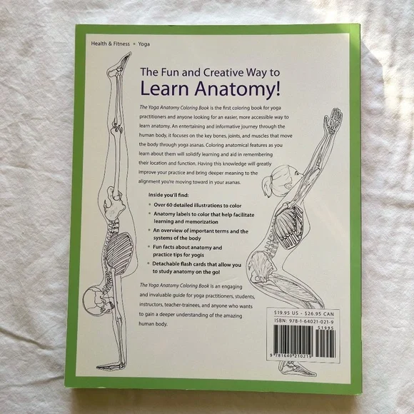 Yoga Anatomy Coloring Book: A Visual Guide to Form, Function, and Movement book - Picture 3 of 7